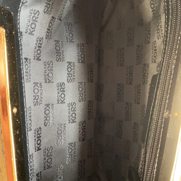 Michael Kors Black Croc Embossed Clutch - Picture 2 of 5